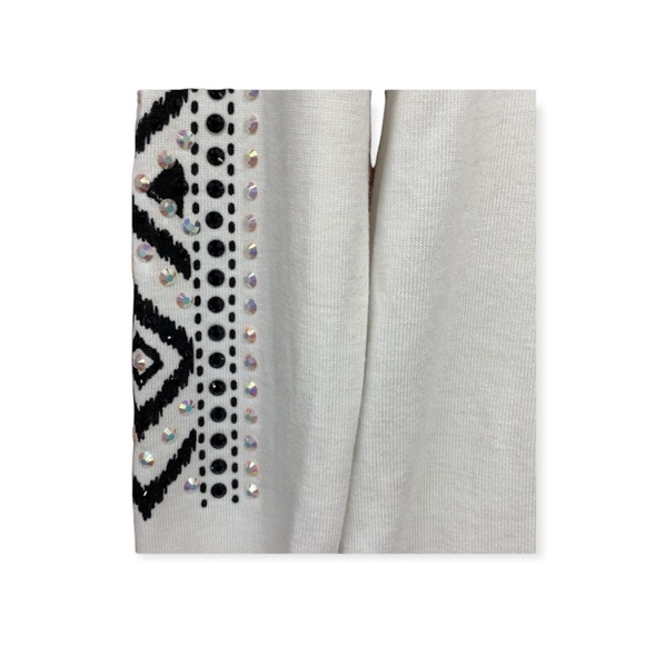 SzL Be Vocal Embellished Cross Hoodie Top  NWT - Picture 3 of 9